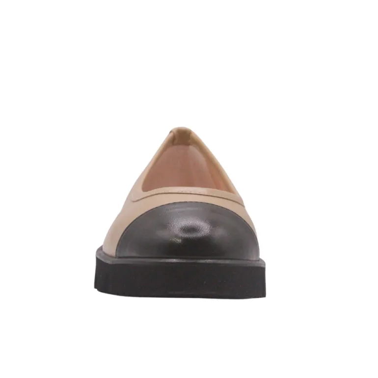 Daphne - Beige Black Lather