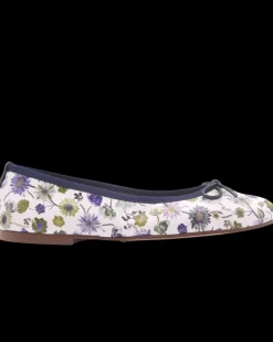 Naomi - Navy Floral Leather