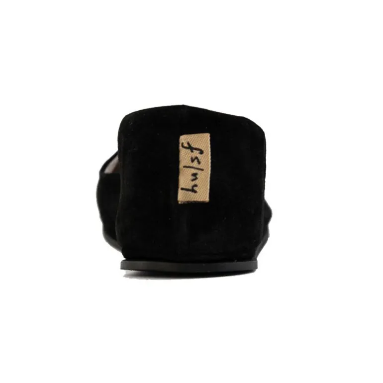 Sloop - Black Suede