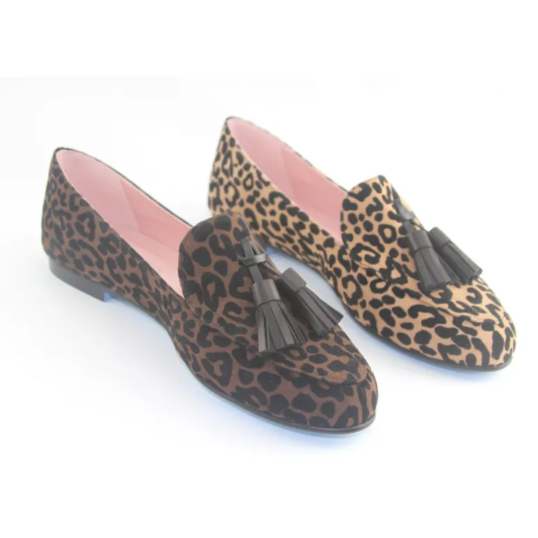 Stacey - Beige Leopard