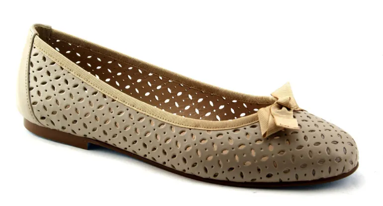 Tessa - Beige Leather